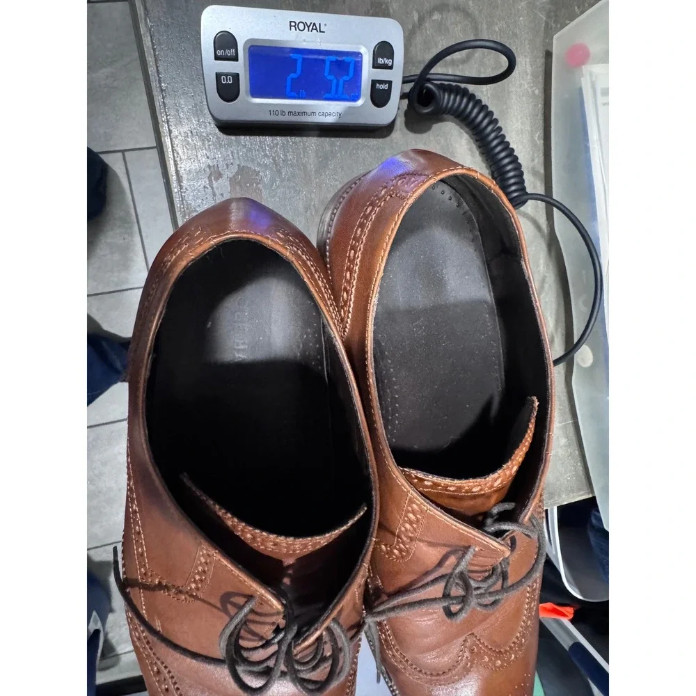 Cole Haan Williams Wingtip‎ Oxford Men 14 British Tan Good C24116 Leather Brogue